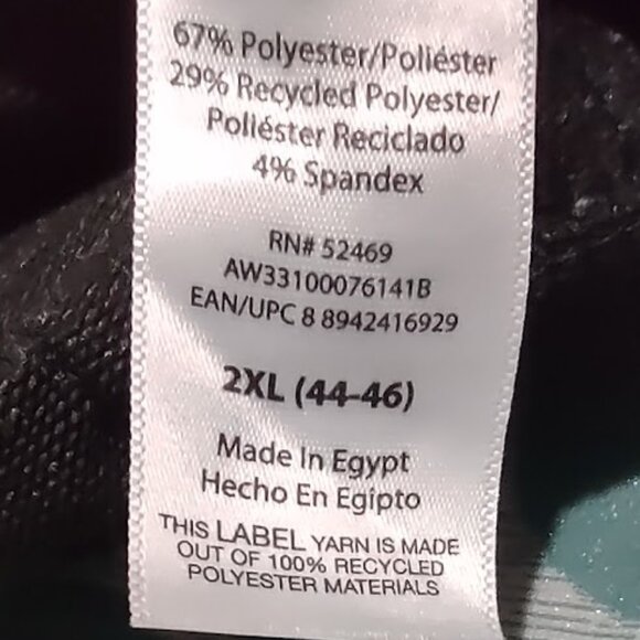 ATHLETIC WORKS BLACK  JOGGERS STRETCH BACK ZIP & 2 SIDE POCKETS DRAWSTRING 2XL - Picture 10 of 12